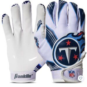 Franklin Youth NFL Tennessee Titans receiver gloves size M/L NWT